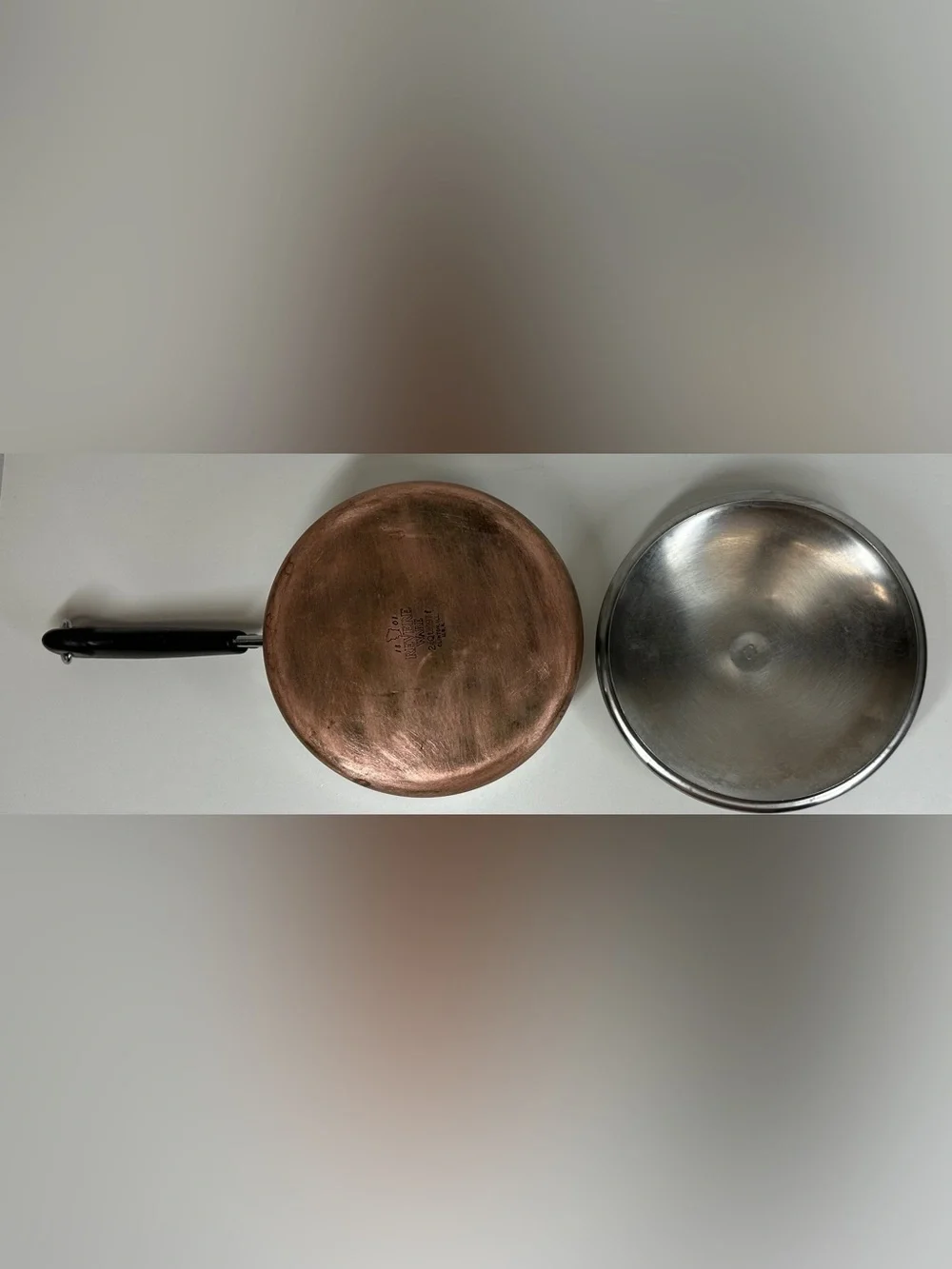 Revere Ware 1801  2 Qt. Sauce Pan/Pot Copper Clad Clinton, ILL USA & Lid Vtg